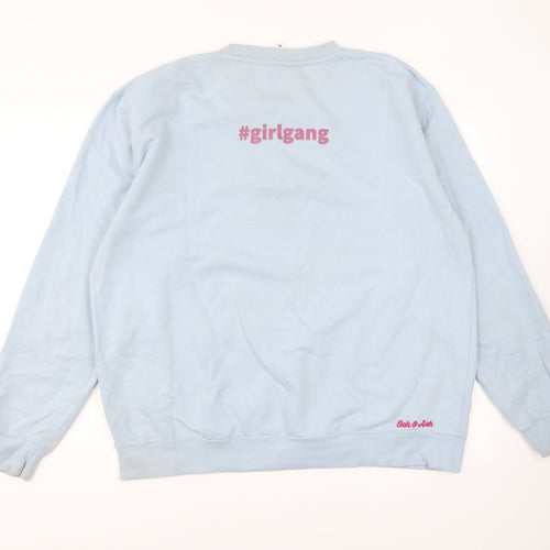 Preworn Womens Blue Cotton Pullover Sweatshirt Size XL Pullover - Girl Gang
