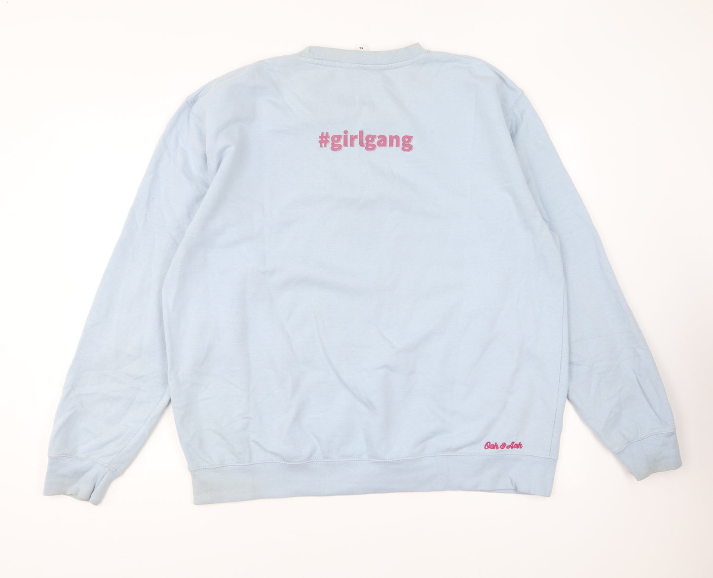 Preworn Womens Blue Cotton Pullover Sweatshirt Size XL Pullover - Girl Gang