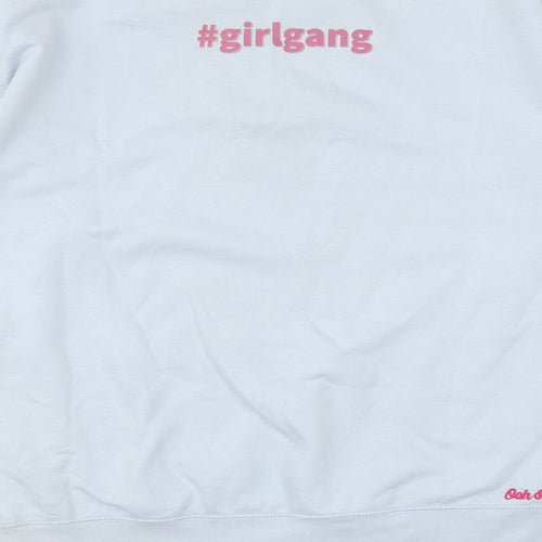 Preworn Womens Blue Cotton Pullover Sweatshirt Size XL Pullover - Girl Gang