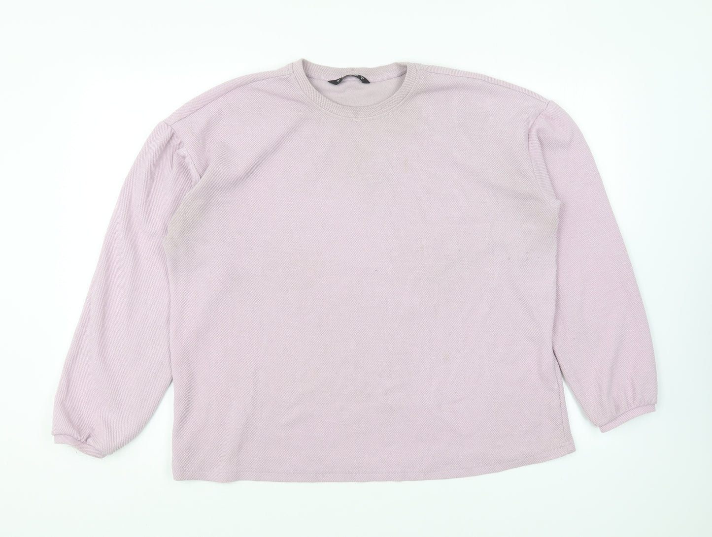 Dunnes Stores Womens Purple Polyester Pullover Sweatshirt Size L Pullover