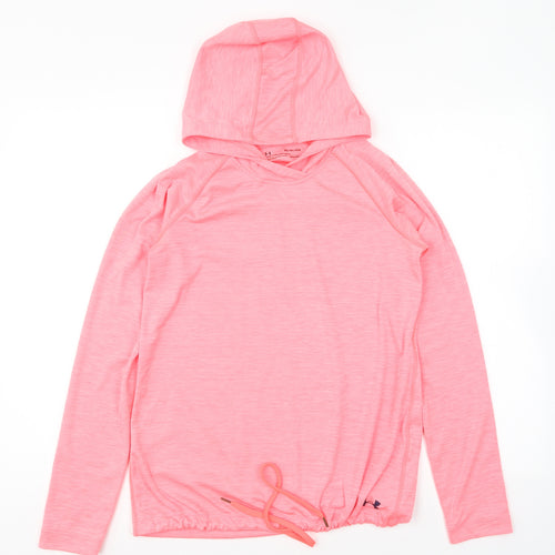 Under armour Womens Pink Polyester Pullover Hoodie Size XS Pullover