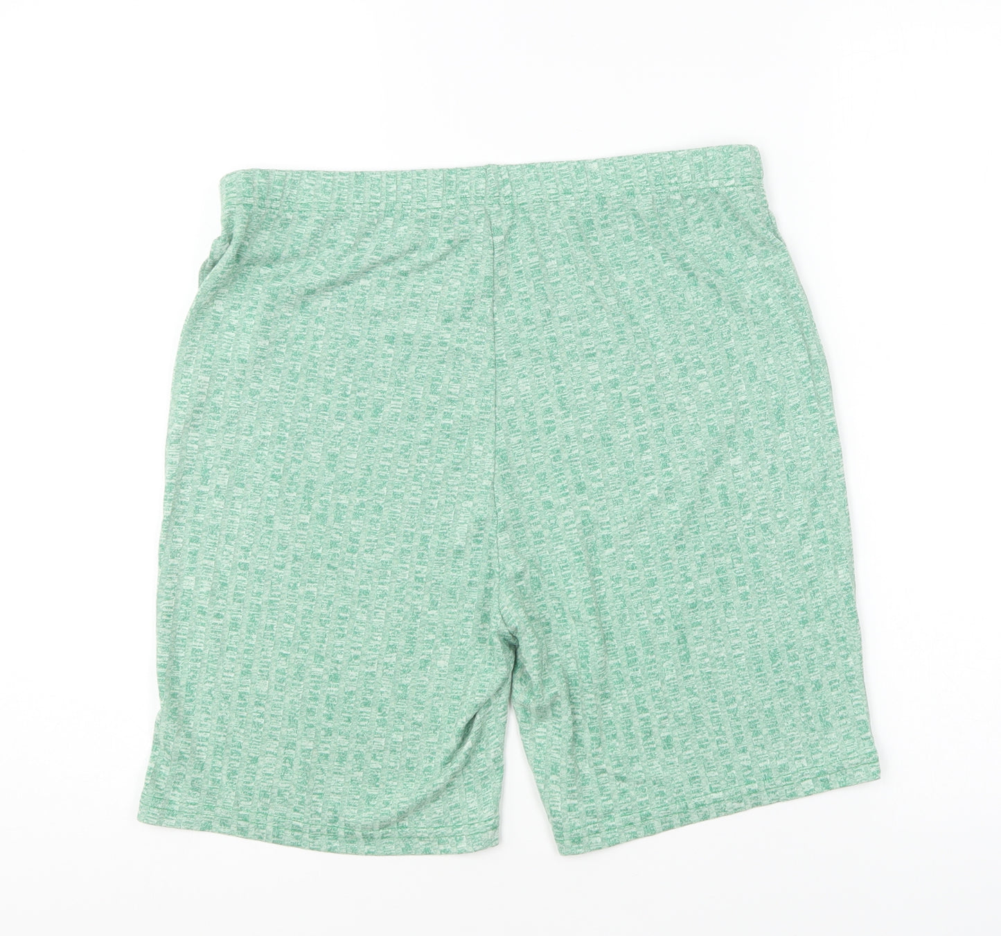 SheIn Womens Green Polyester Sweat Shorts Size XL L6 in Regular Pull On