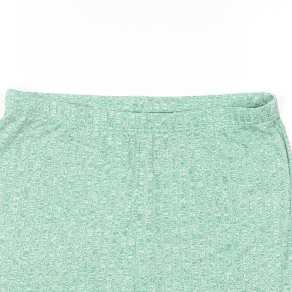 SheIn Womens Green Polyester Sweat Shorts Size XL L6 in Regular Pull On