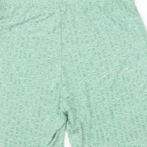 SheIn Womens Green Polyester Sweat Shorts Size XL L6 in Regular Pull On