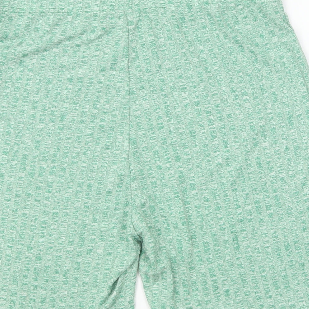 SheIn Womens Green Polyester Sweat Shorts Size XL L6 in Regular Pull On