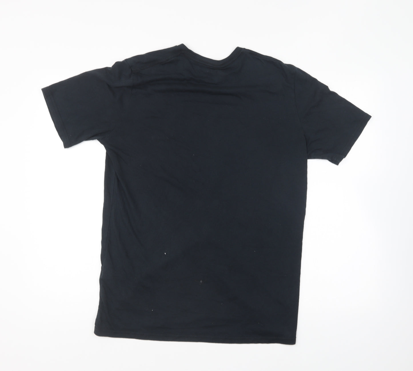 Under armour Mens Black Cotton T-Shirt Size M Round Neck