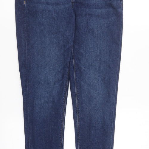 ASOS Womens Blue Cotton Skinny Jeans Size 32 in L32 in Regular Button