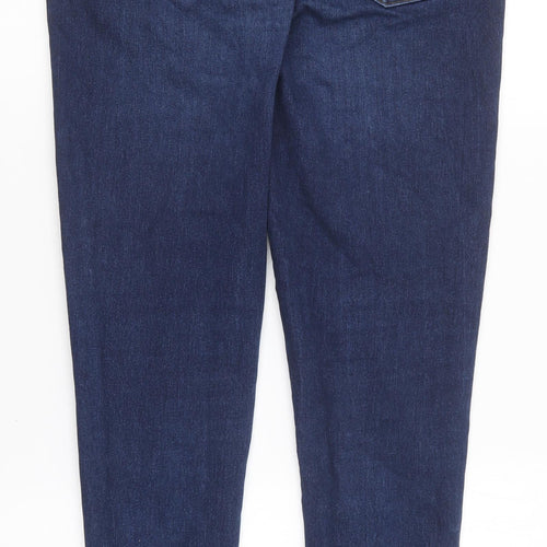 ASOS Womens Blue Cotton Skinny Jeans Size 32 in L32 in Regular Button