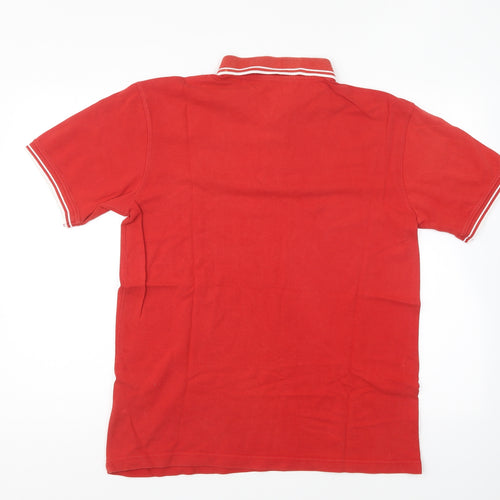 Liverpool FC Mens Red Cotton Polo Size M Collared Pullover - Liverpool LFC
