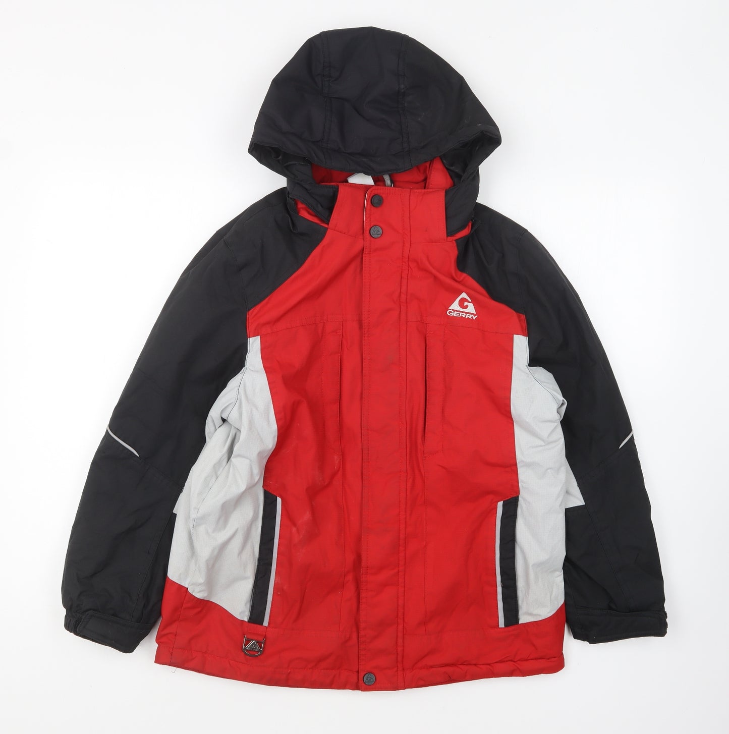 Gerry Womens Red Rain Coat Coat Size M Zip