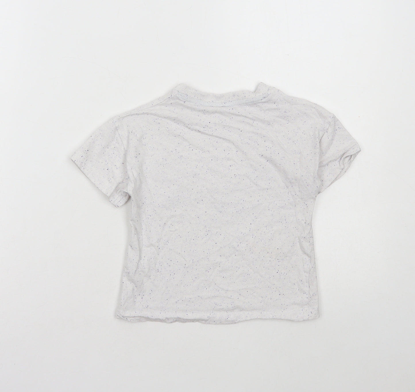 Matalan Boys Grey Cotton Basic T-Shirt Size 2-3 Years Round Neck Pullover - To do list