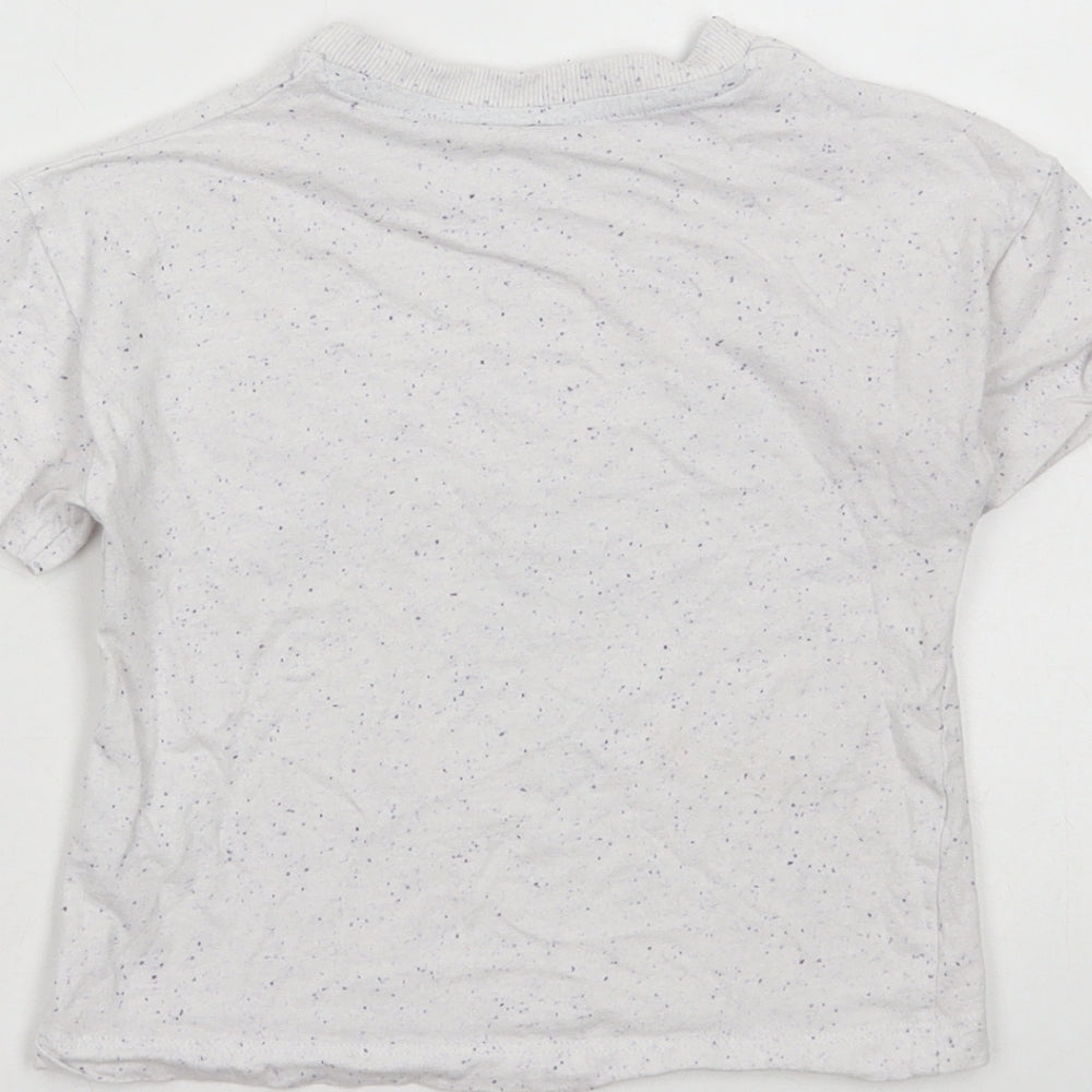 Matalan Boys Grey Cotton Basic T-Shirt Size 2-3 Years Round Neck Pullover - To do list