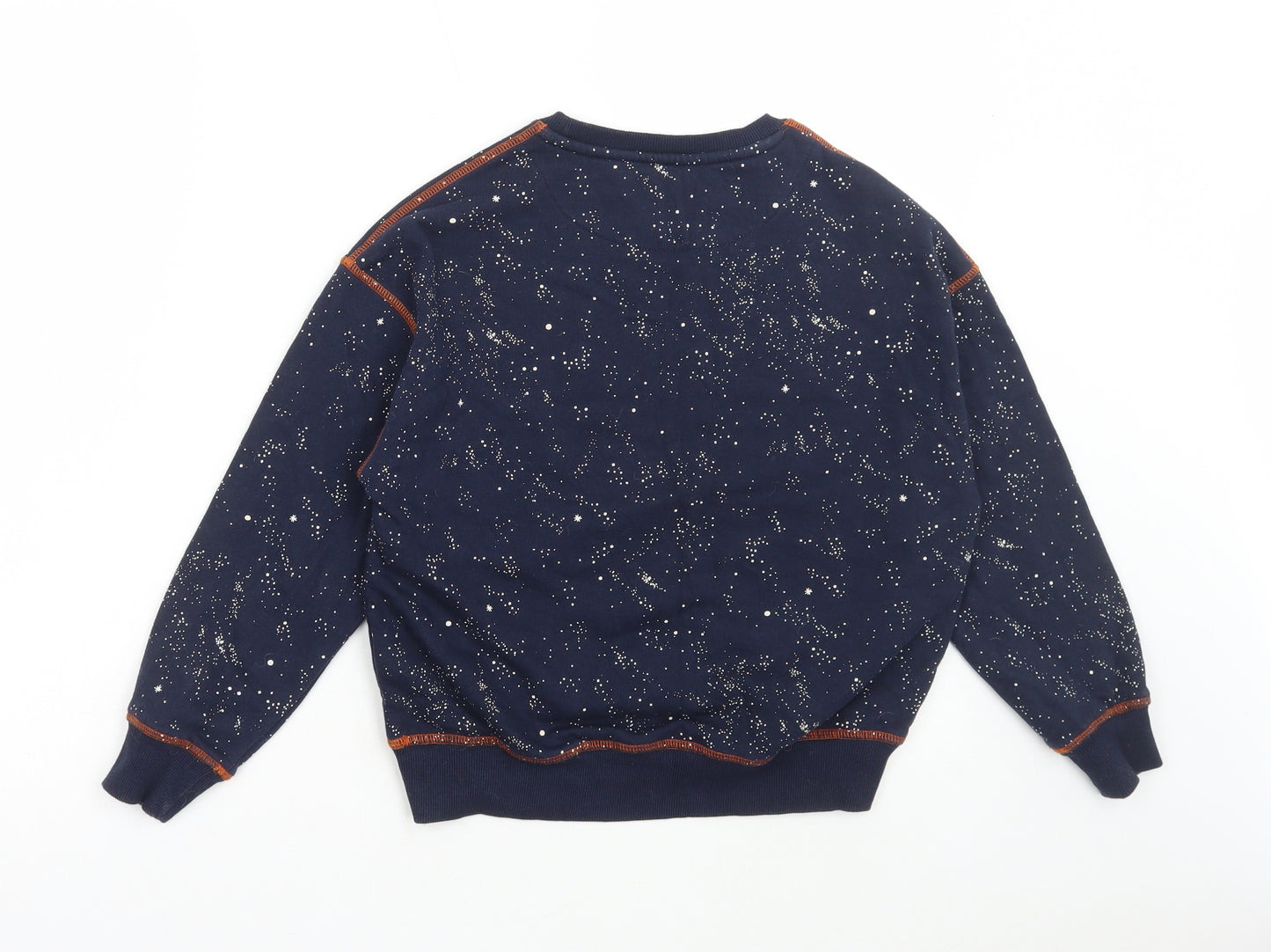 Marks and Spencer Boys Black Cotton Pullover Sweatshirt Size 9-10 Years Pullover - Star Wars