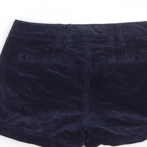 name it Girls Blue Cotton Boyfriend Shorts Size 6 Years Regular Zip