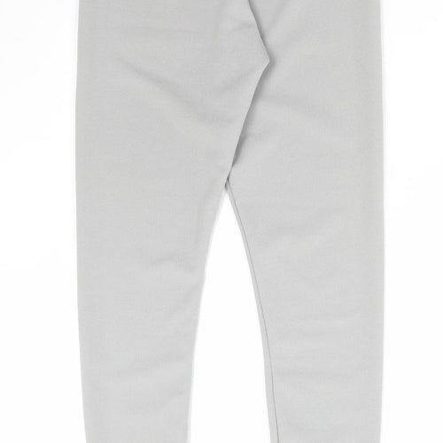 Misspap Womens Grey Polyester Trousers Size M L28 in Regular
