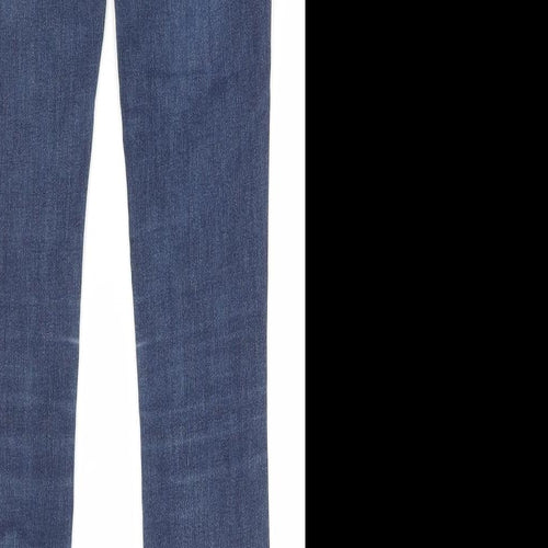 One size Womens Blue Cotton Skinny Jeans Size 30 in L26 in Regular Zip
