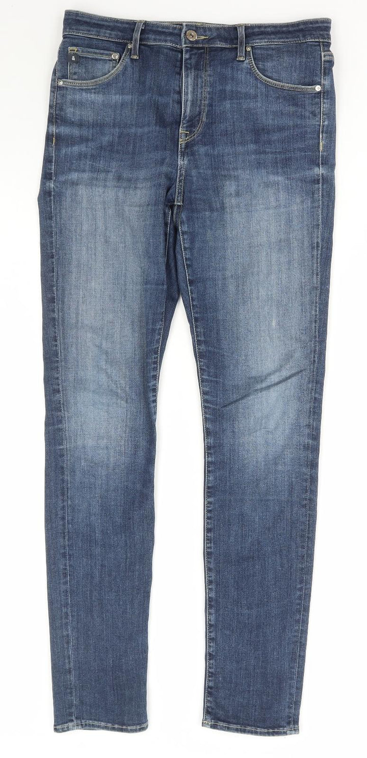 &Denim Womens Blue Cotton Skinny Jeans Size 32 in L32 in Regular Zip