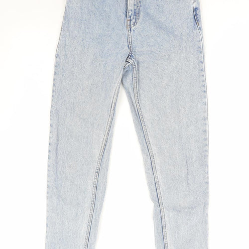 Denim & Co. Womens Blue Cotton Skinny Jeans Size 6 L28 in Regular Zip