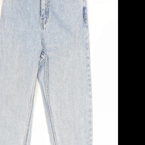 Denim & Co. Womens Blue Cotton Skinny Jeans Size 6 L28 in Regular Zip