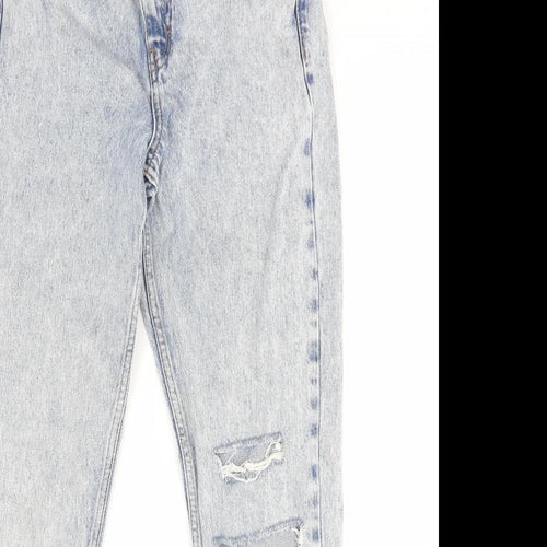 Topshop Womens Blue Cotton Skinny Jeans Size 25 in L32 in Regular Zip