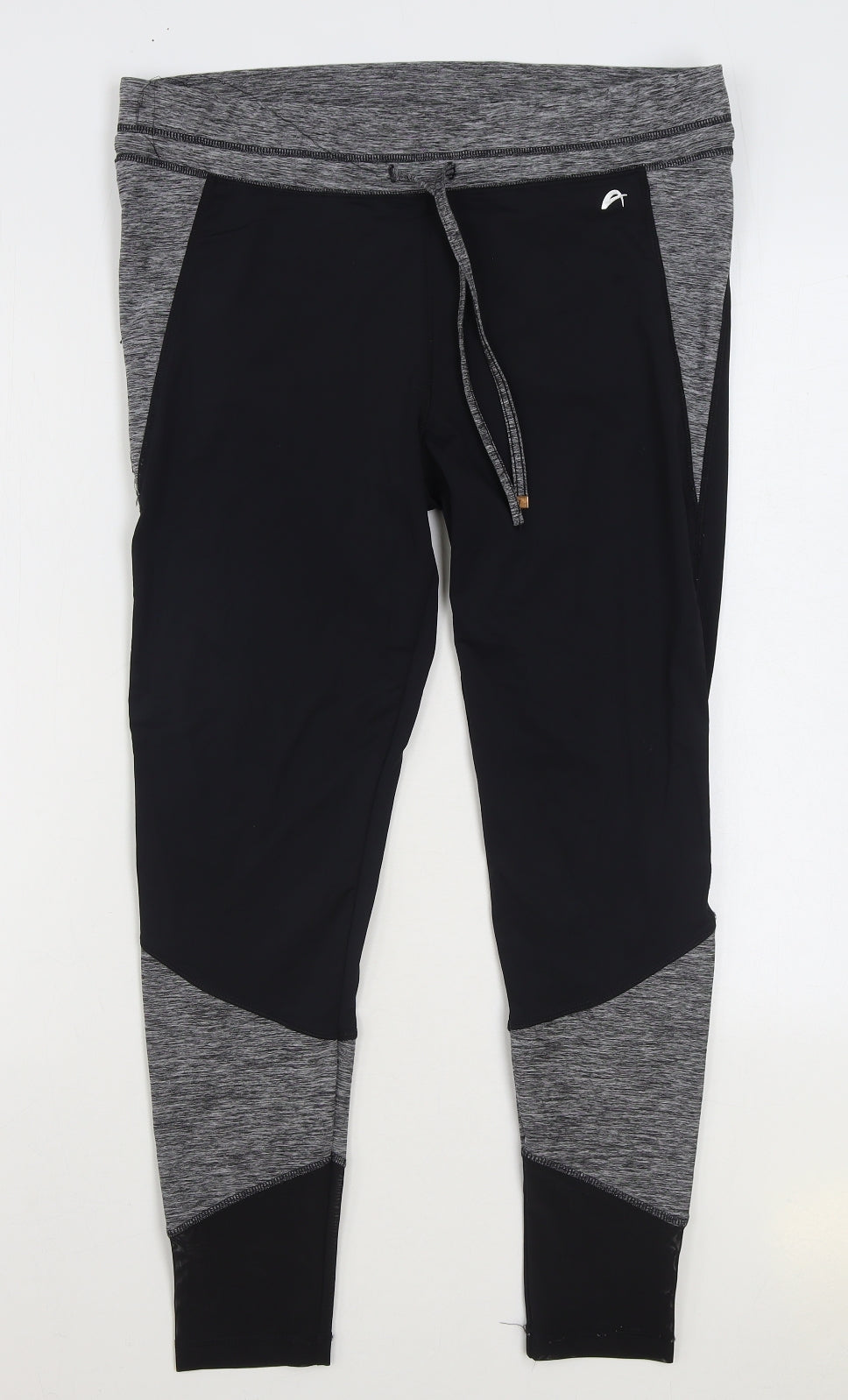 F&F Womens Black Polyester Jogger Leggings Size L L27 in