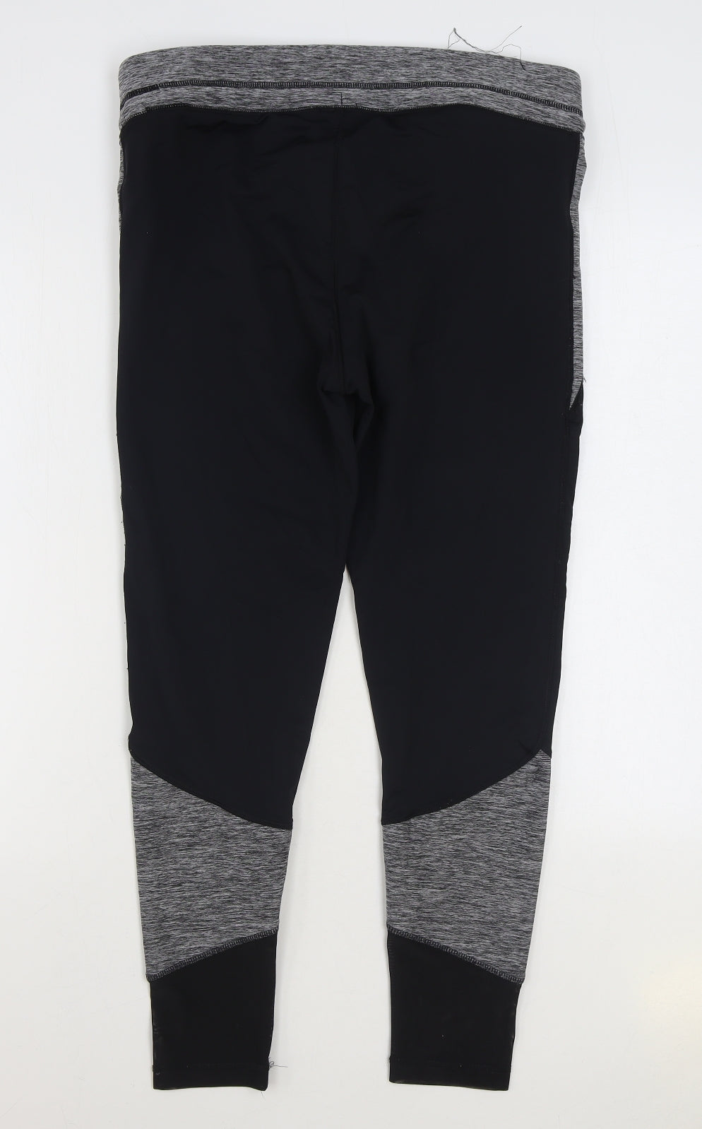 F&F Womens Black Polyester Jogger Leggings Size L L27 in