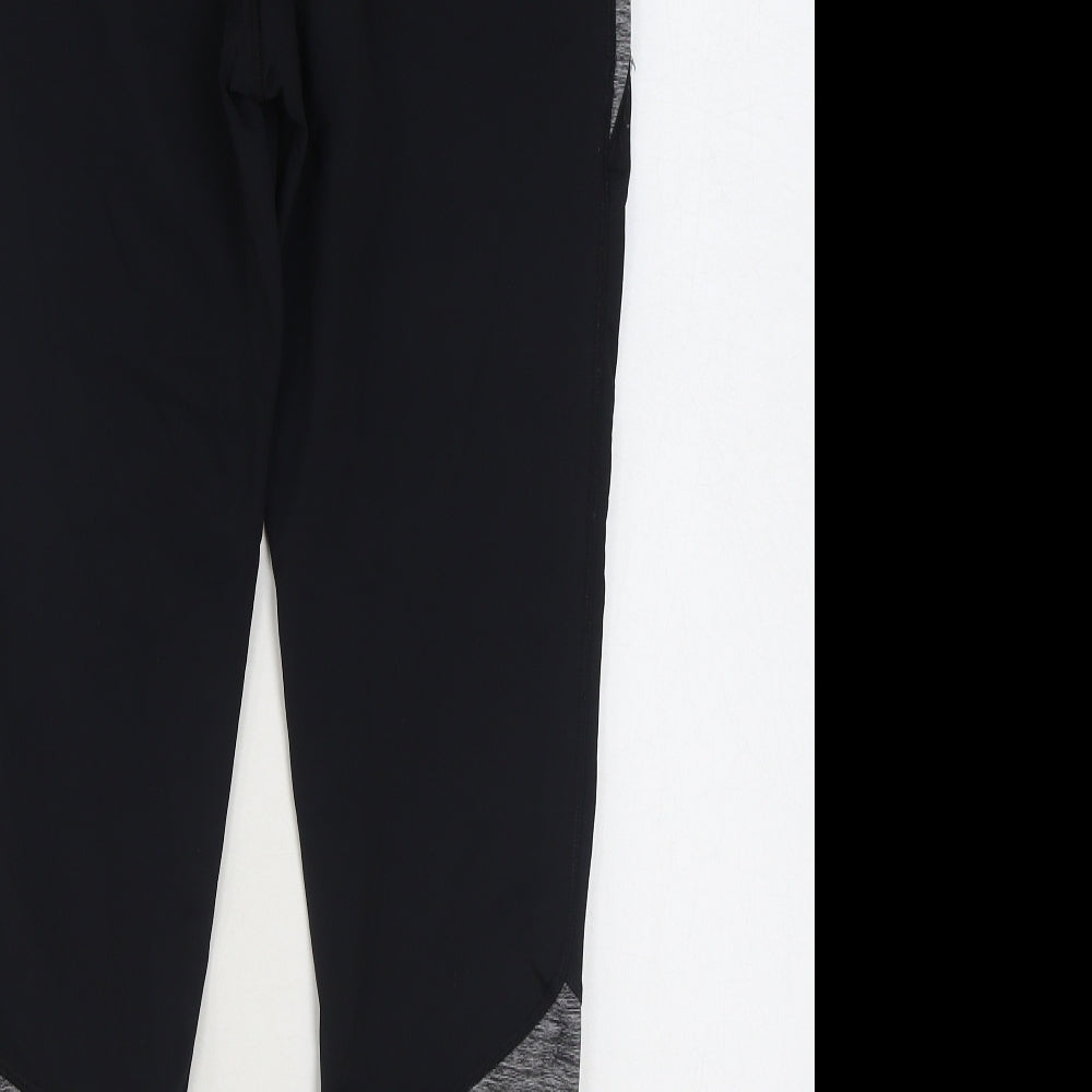 F&F Womens Black Polyester Jogger Leggings Size L L27 in