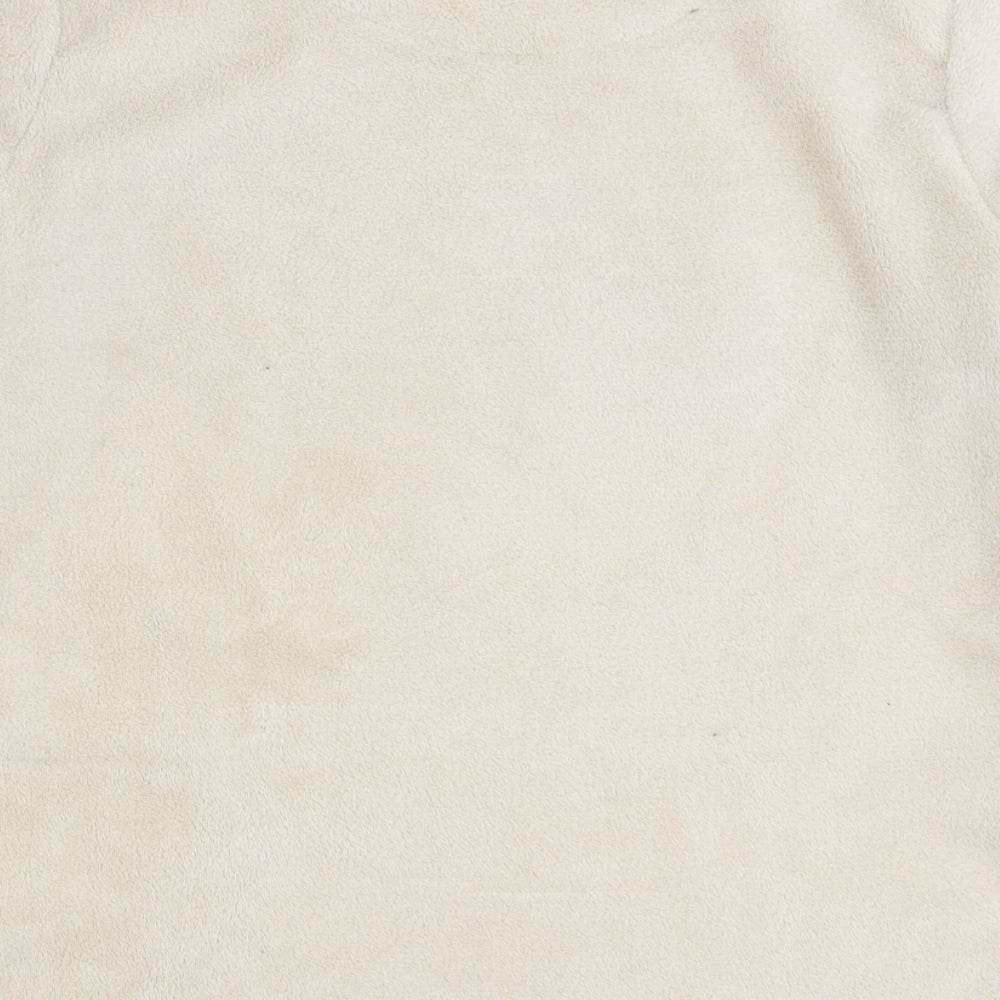 Primark Womens Beige Solid Polyester Top Pyjama Top Size XS - Christmas Reindeer