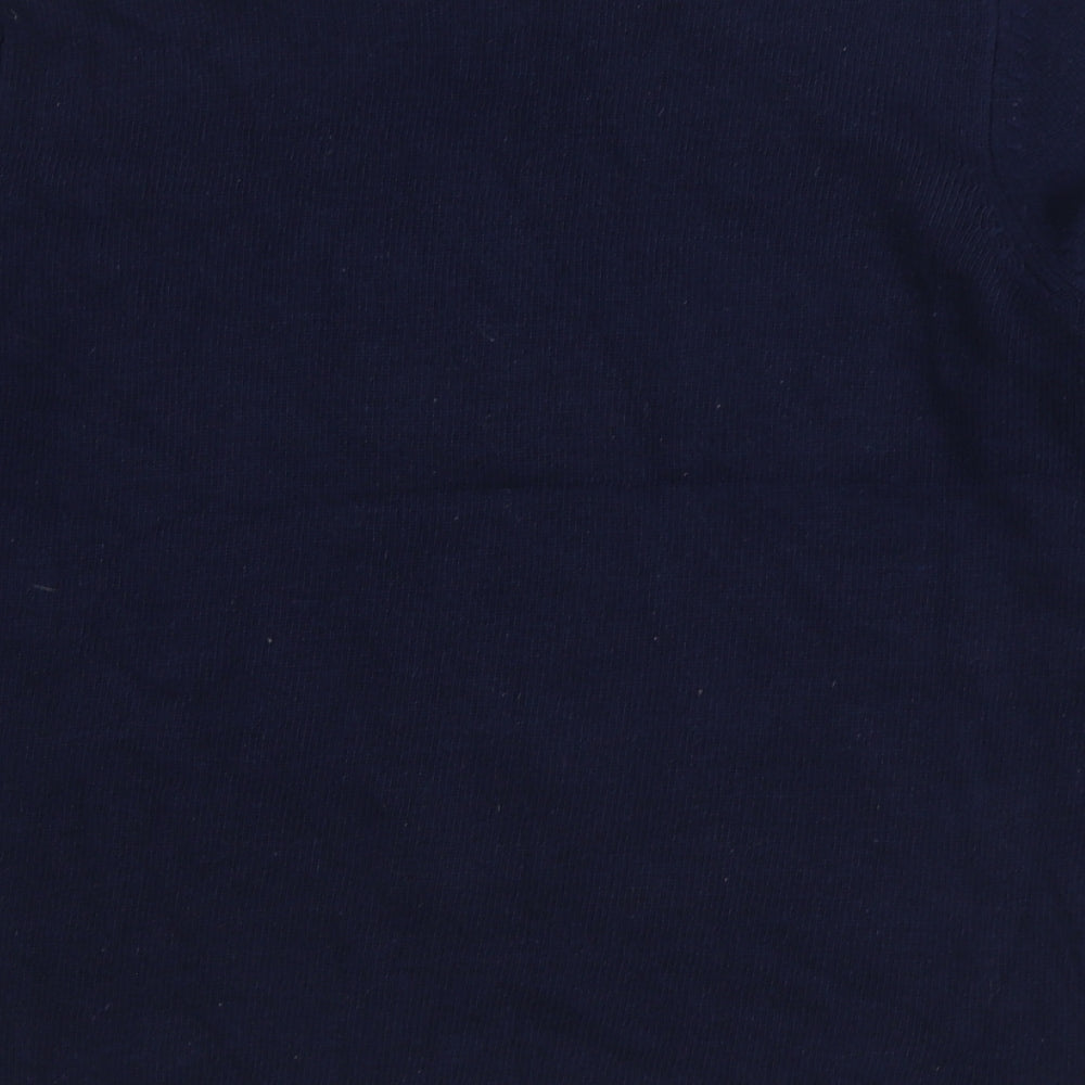 Preworn Womens Blue Round Neck Polyester Pullover Jumper Size 18 - Dog