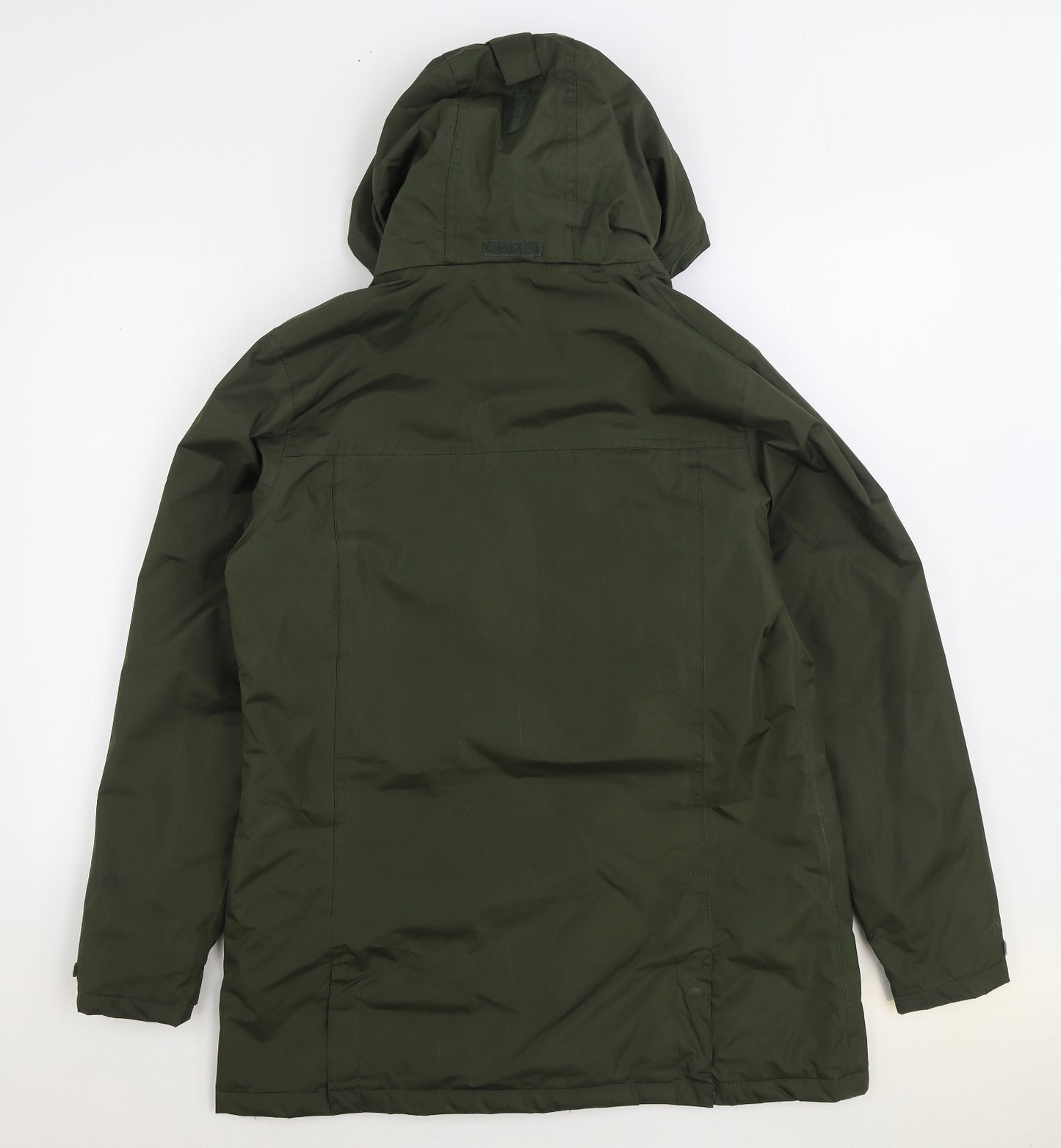 Regatta Womens Green Rain Coat Coat Size 14 Zip