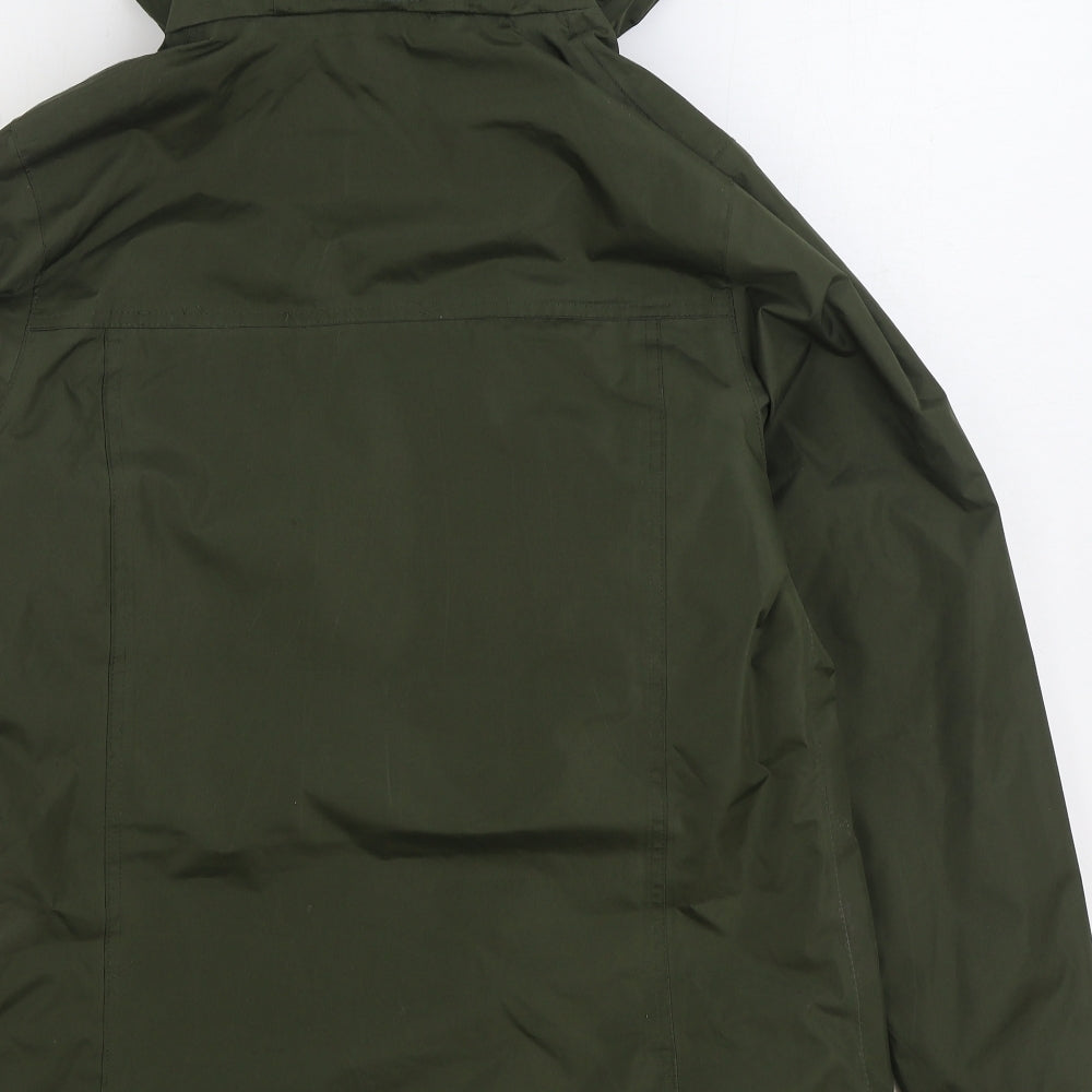 Regatta Womens Green Rain Coat Coat Size 14 Zip