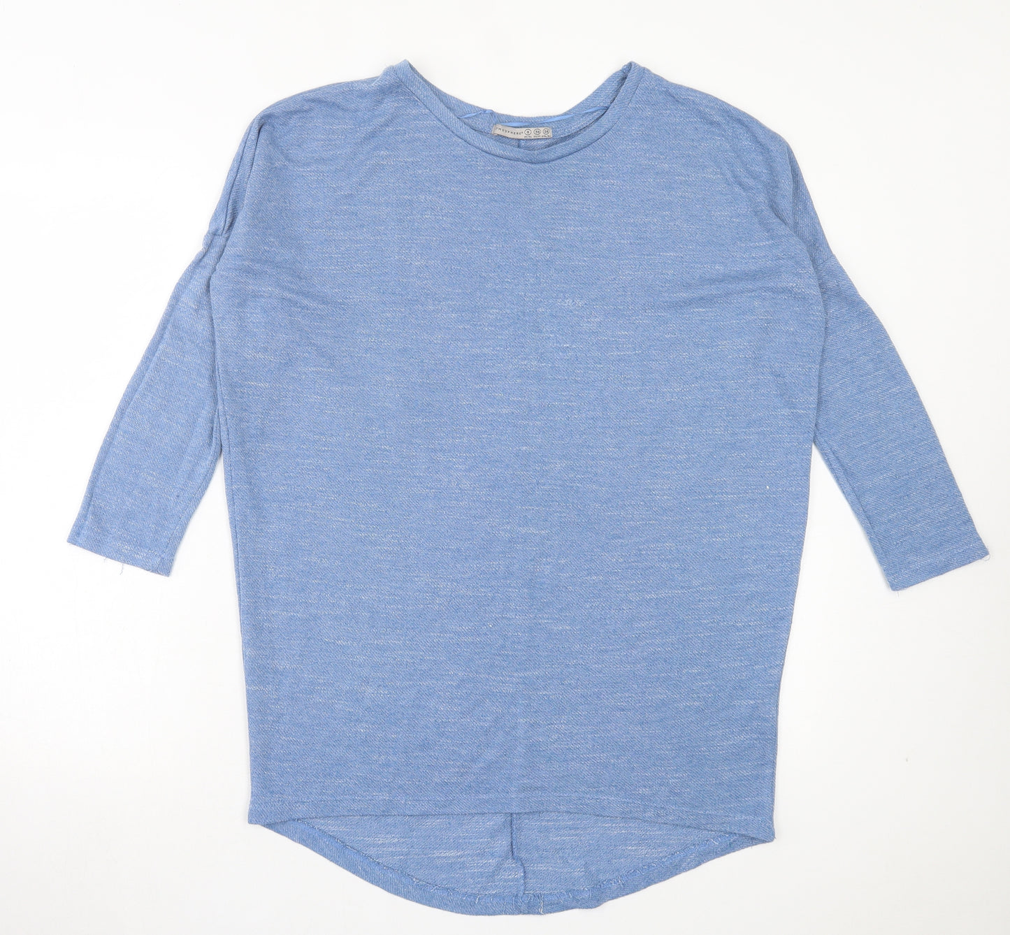 Atmosphere Womens Blue Polyester Basic T-Shirt Size 8 Crew Neck