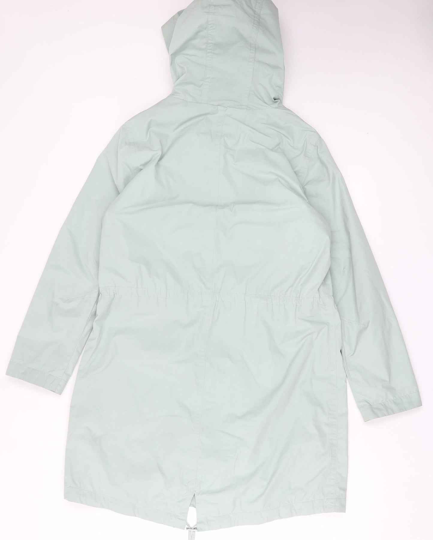 Marks and Spencer Womens Green Rain Coat Coat Size 12 Zip