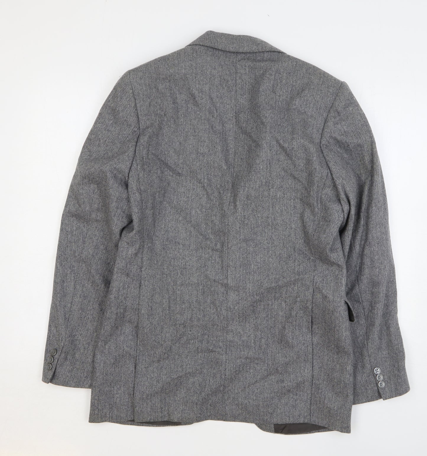 John Collier Mens Grey Wool Jacket Suit Jacket Size 40