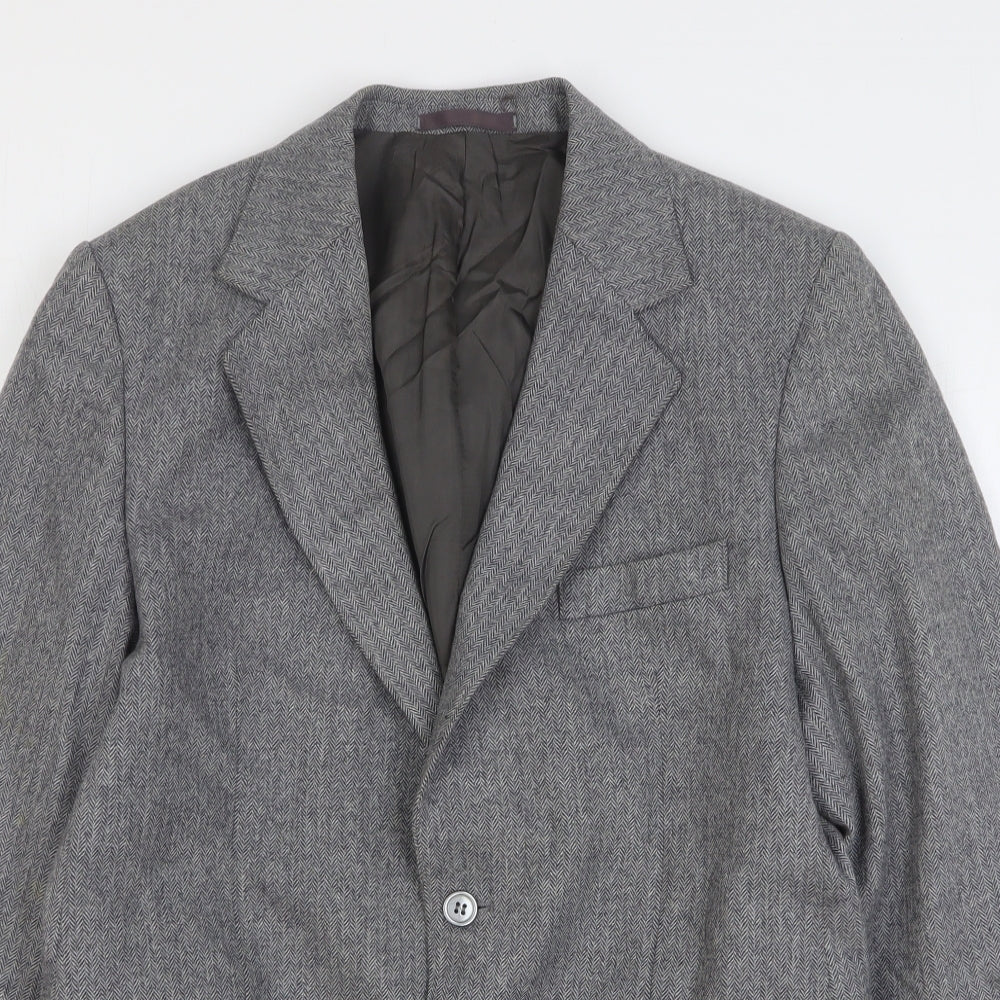 John Collier Mens Grey Wool Jacket Suit Jacket Size 40