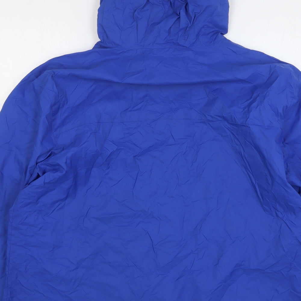 Peacocks Mens Blue Windbreaker Coat Size 2XL Zip