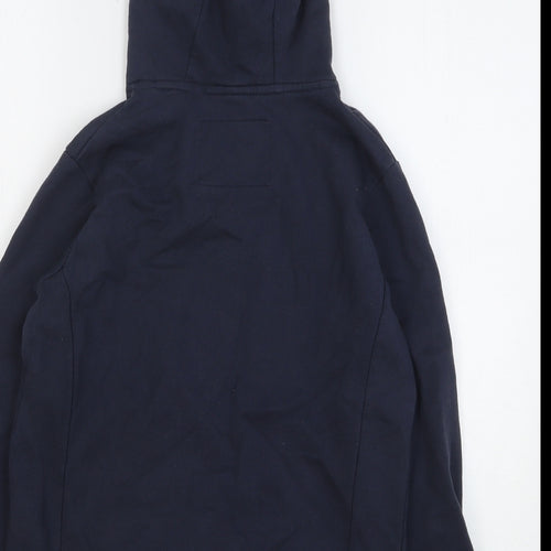 Ripstop Boys Blue Cotton Pullover Hoodie Size L Pullover