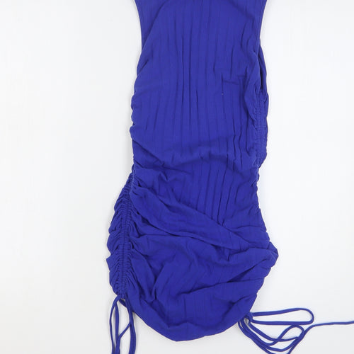 SheIn Womens Blue Cotton Bodycon Size 6 Round Neck Pullover