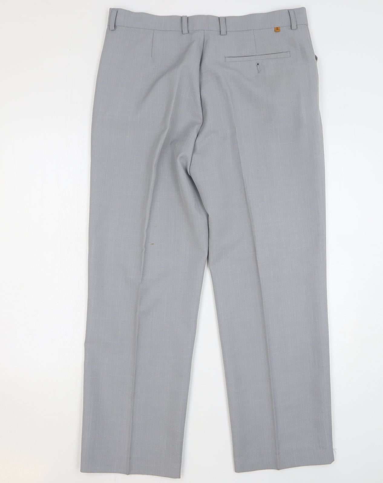 Farah Womens Grey Polyester Trousers Size 36 L31 in Regular Button