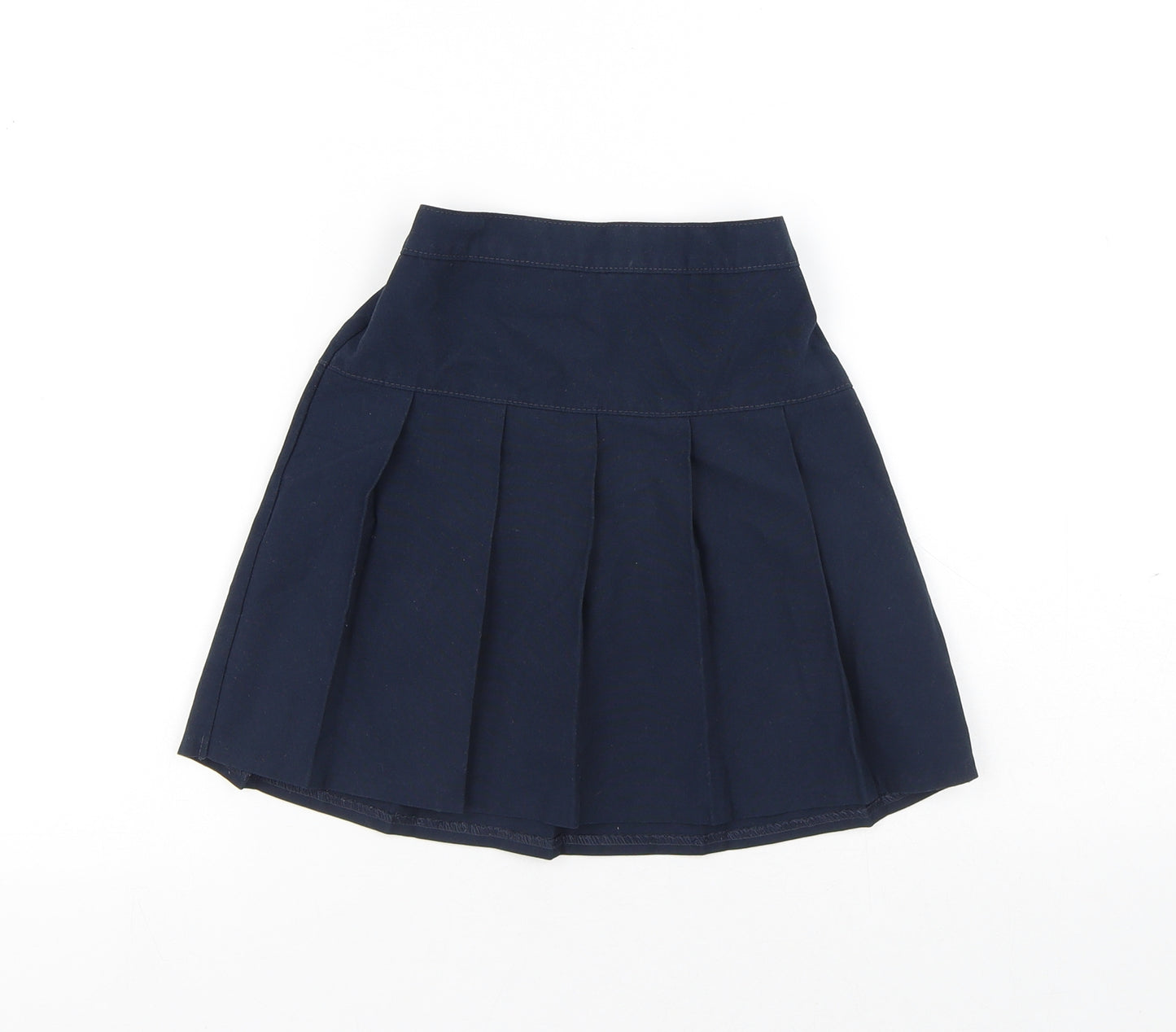 Dunnes Stores Girls Blue Polyester Pleated Skirt Size 4-5 Years Regular