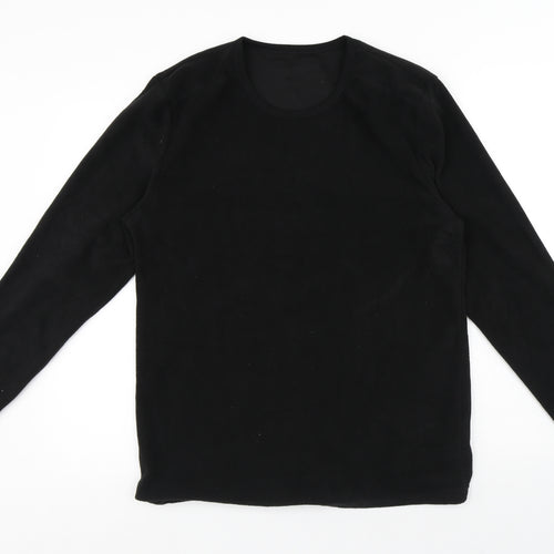 Preworn Mens Black Polyester Pullover Sweatshirt Size M