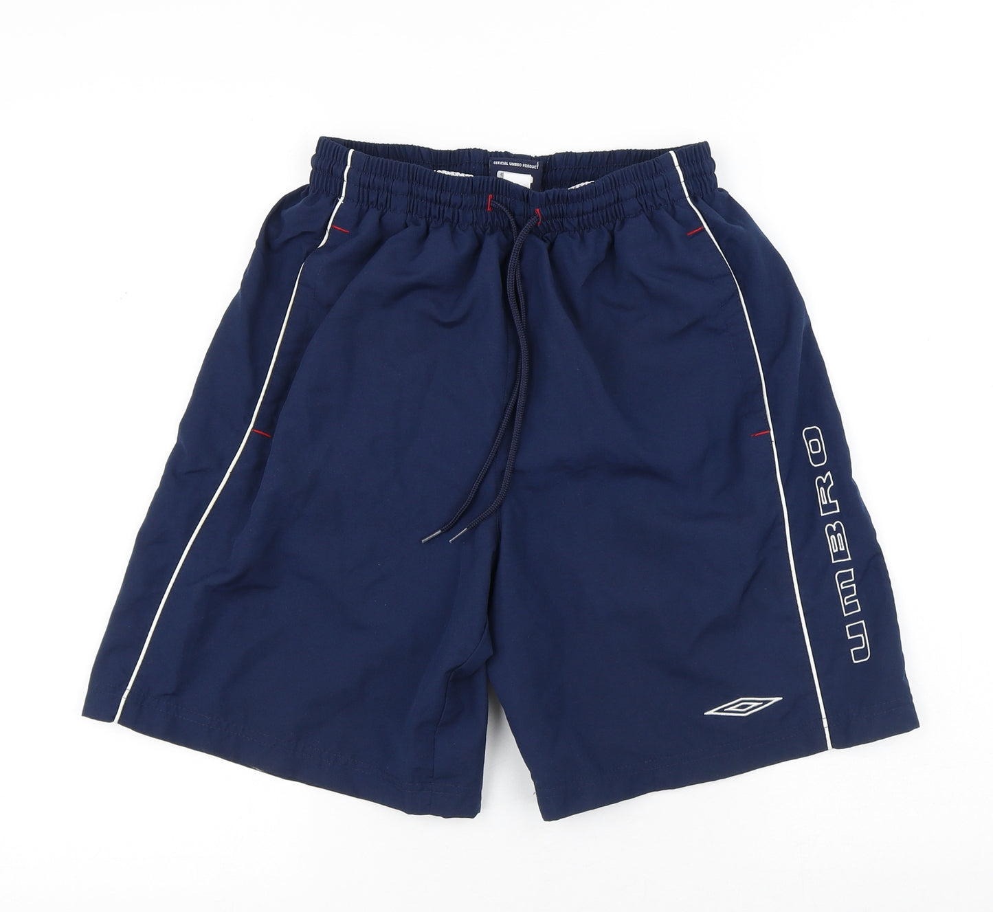 Umbro Mens Blue Polyester Sweat Shorts Size S Regular Drawstring