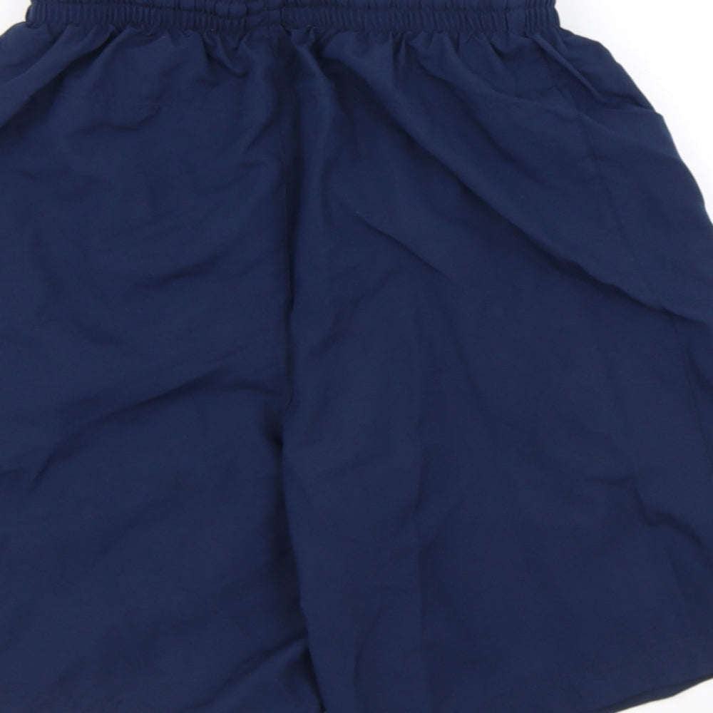 Umbro Mens Blue Polyester Sweat Shorts Size S Regular Drawstring