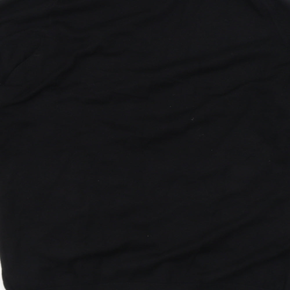 NEXT Mens Black Round Neck Cotton Pullover Jumper Size M