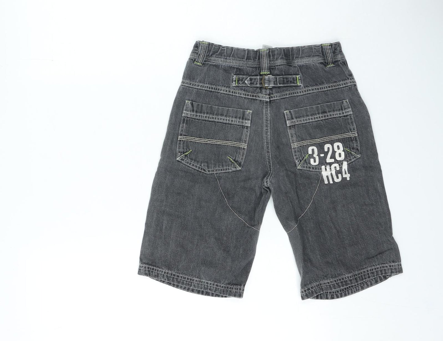 George Boys Grey Cotton Cropped Jeans Size 8-9 Years Regular Zip