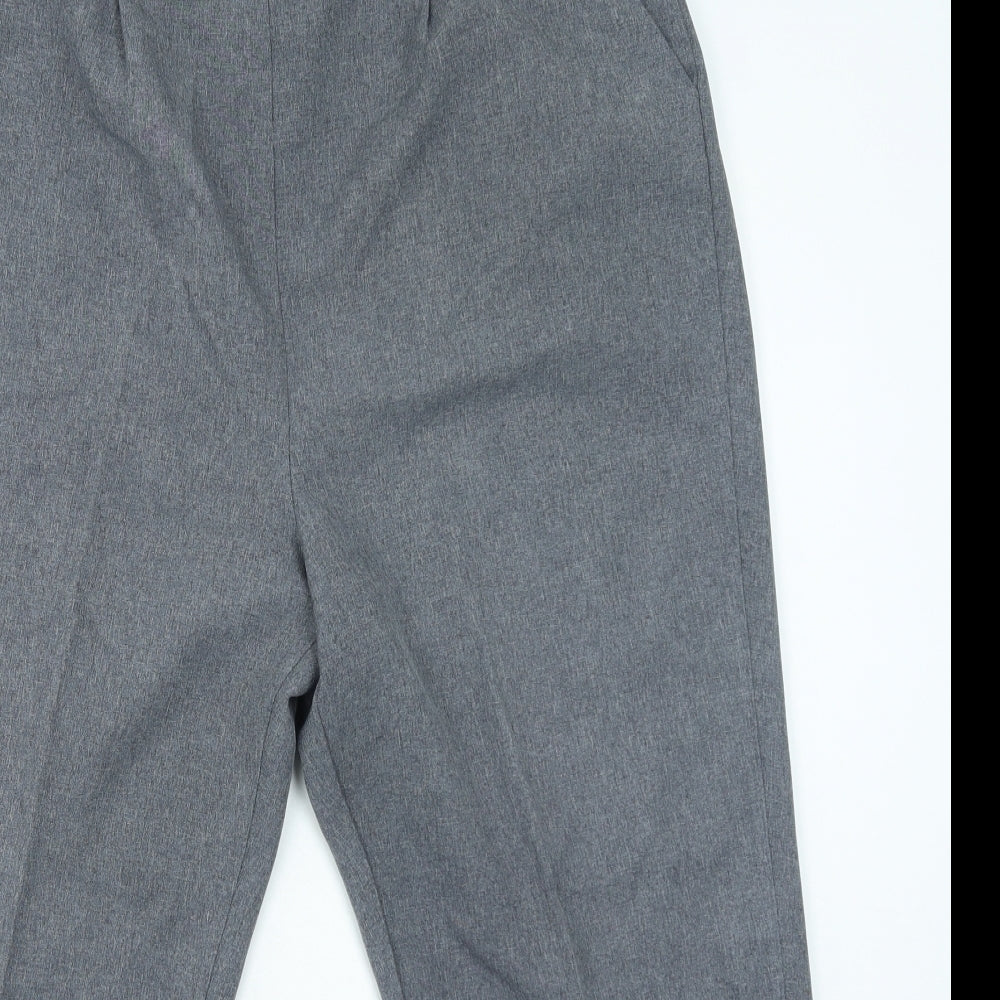 Bonmarché Womens Grey Polyester Trousers Size 18 L27 in Regular