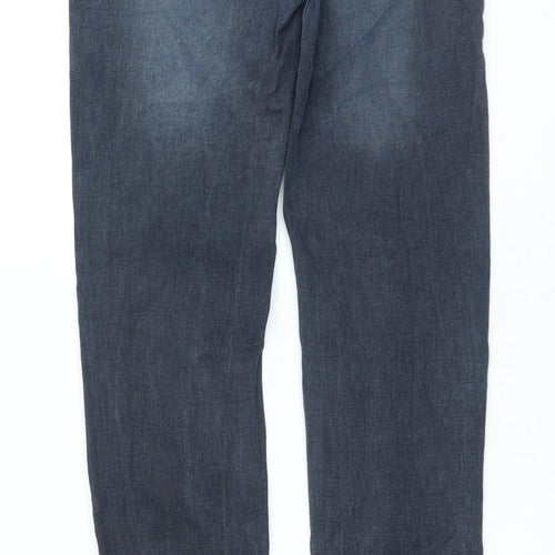 Dunnes Stores Womens Grey Cotton Skinny Jeans Size 28 in L27 in Regular Zip