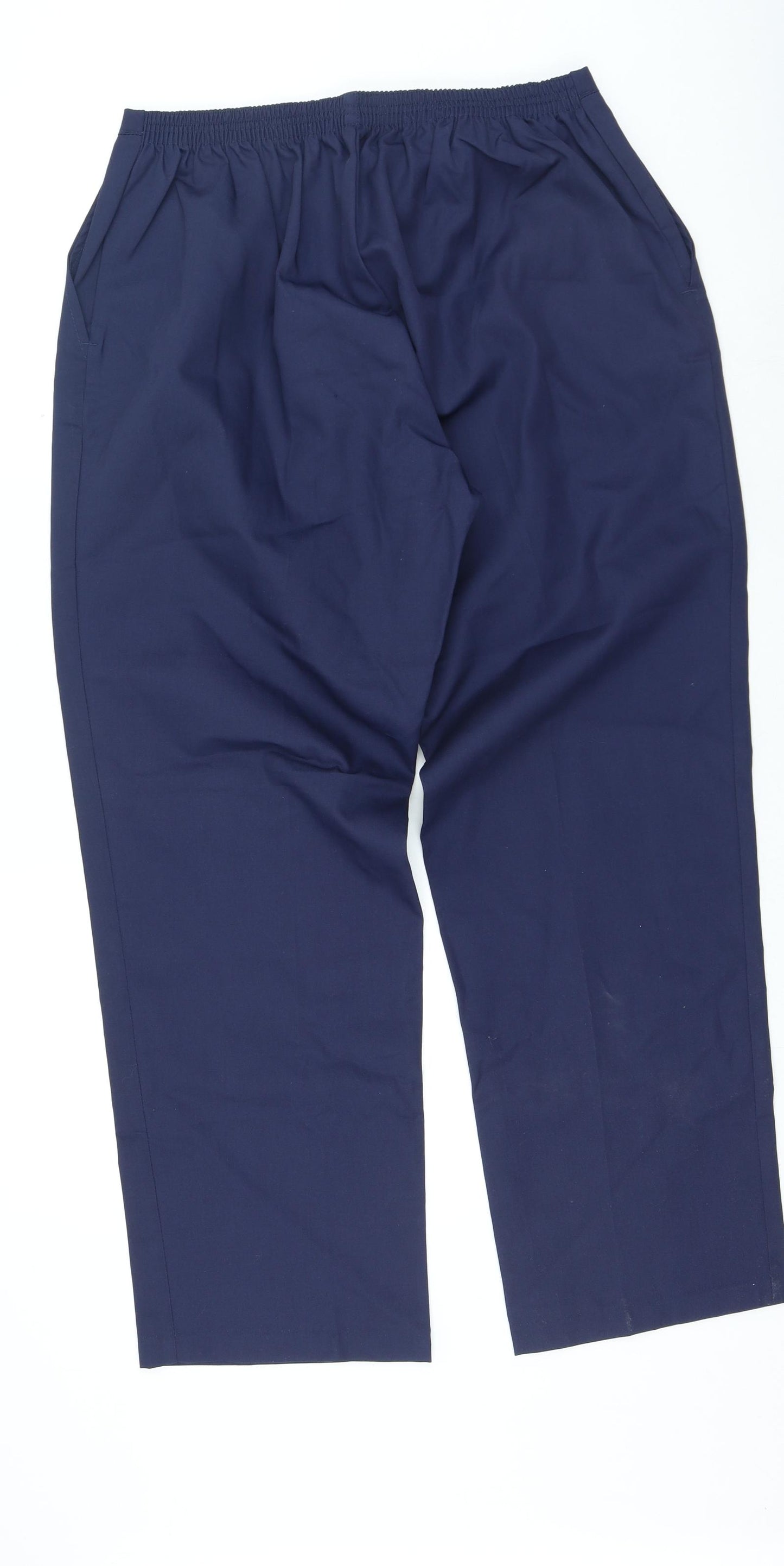 Meltemi Mens Blue Polyester Trousers Size 28 in L25 in Regular Zip