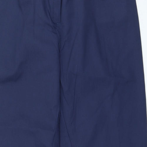 Meltemi Mens Blue Polyester Trousers Size 30 in L25 in Regular Zip