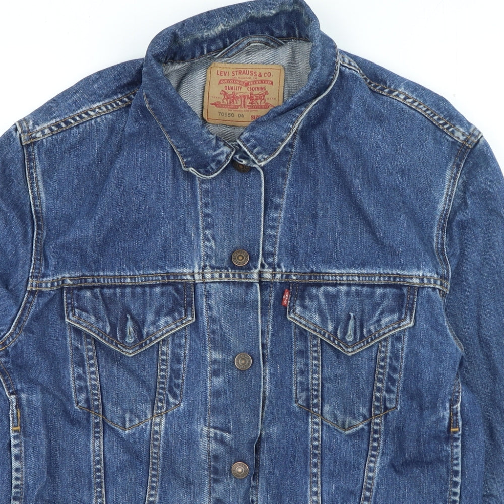 Signature by Levi Strauss & Co. Womens Blue Jacket Size L Button